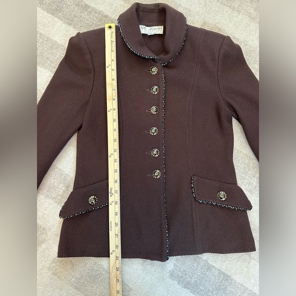 St. John Collection by Marie Gray Vintage Chocolate Brown Suit Set (Size 4) - Picture 6 of 16